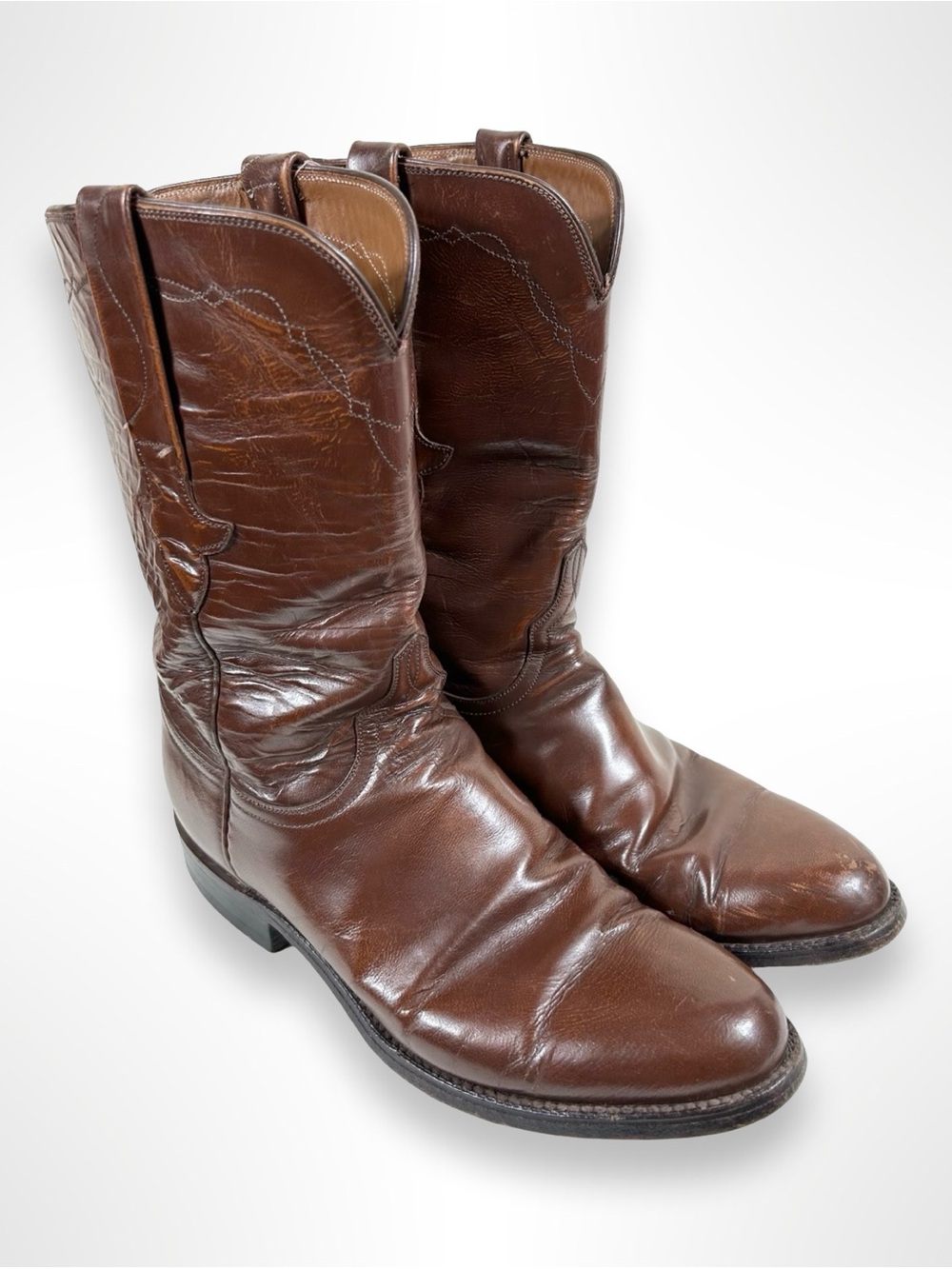 LUCCHESE vintage 90s roper western boots